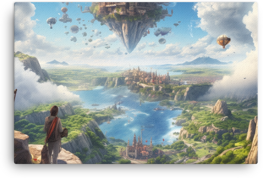 Floating Island Explorer Canvas