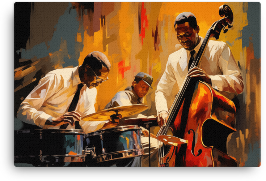 Jazz Trio in Golden Hour Canvas