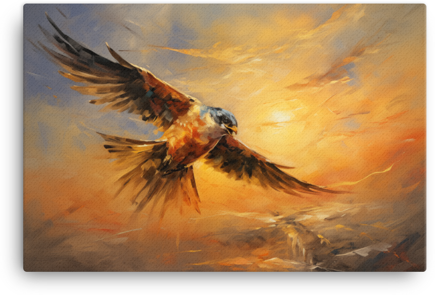 Majestic Bird Flight Canvas Wall Art