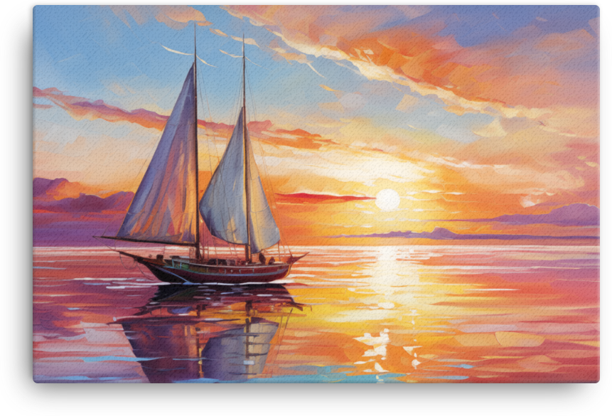 Sailing Into the Sunset Canvas