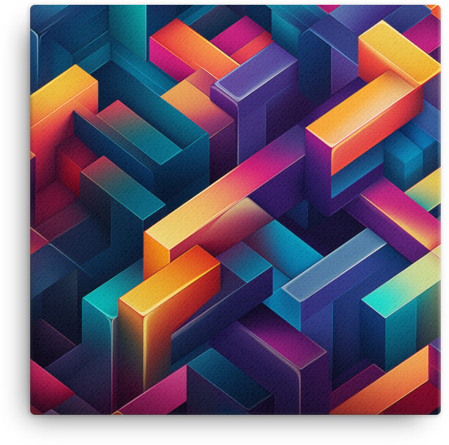 Abstract Labyrinth Abstract Geometric Labyrinth Canvas Wall Art | Gallery-Quality ...