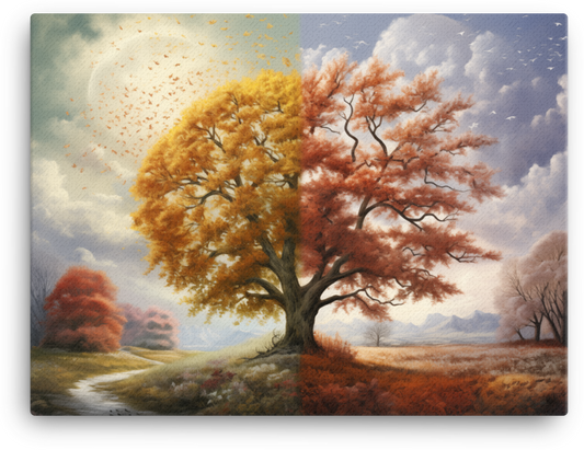 Autumn Whispering Trees Canvas wall art