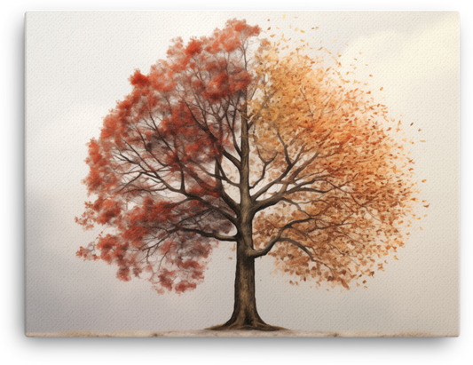 Autumn Whispers Tree Canvas wall art