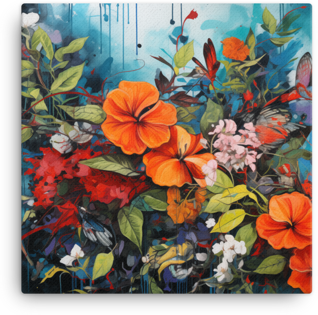 Blooming Melody Canvas Wall Art wall art