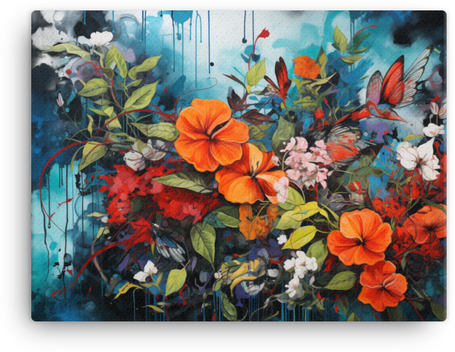 Blooming Melody Canvas Wall Art wall art