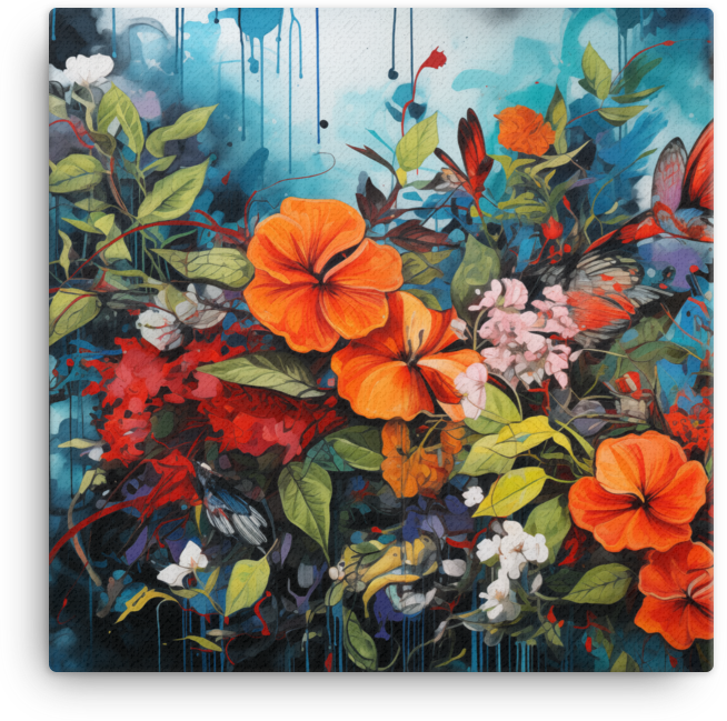 Blooming Melody Canvas Wall Art wall art