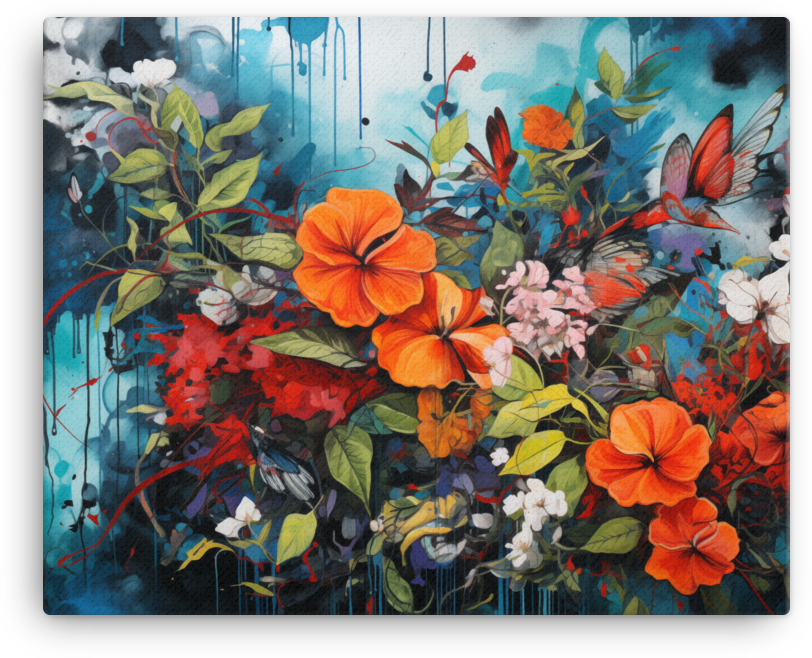 Blooming Melody Canvas Wall Art wall art