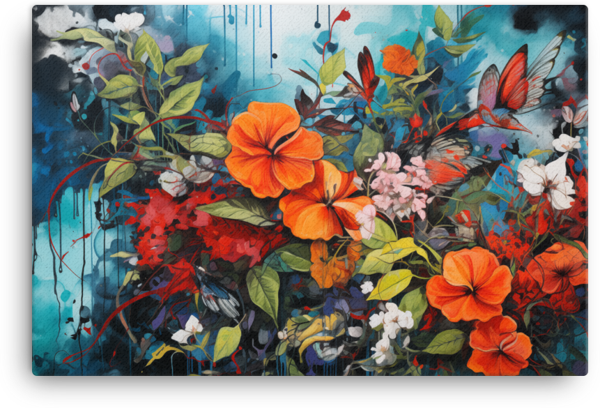 Blooming Melody Canvas Wall Art wall art
