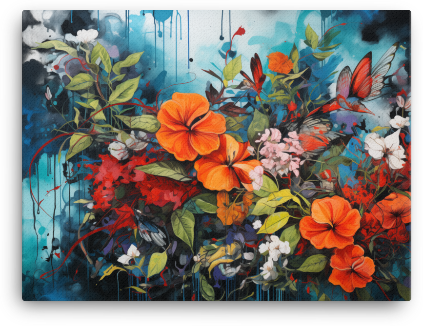 Blooming Melody Canvas Wall Art wall art
