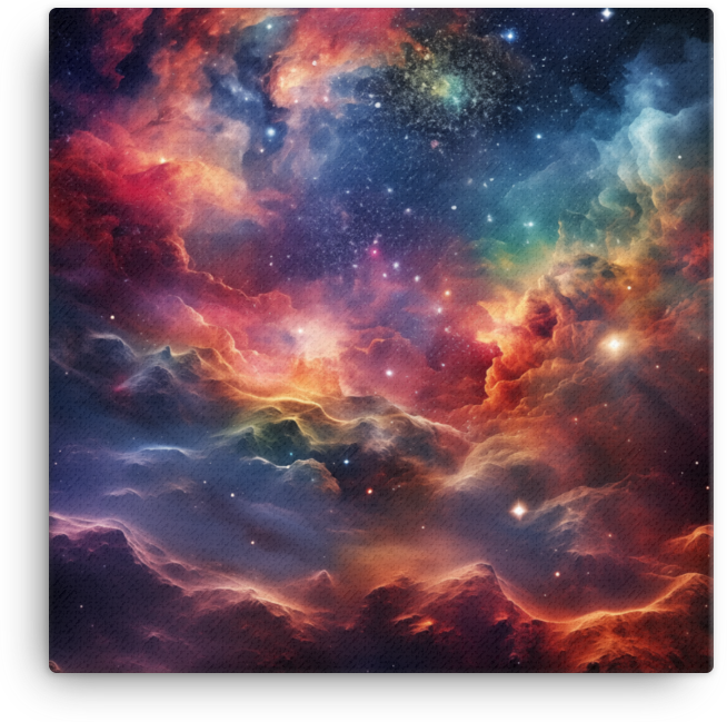 Celestial Nebula Symphony Canvas