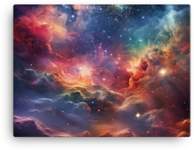 Celestial Nebula Symphony Canvas