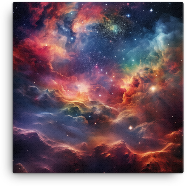 Celestial Nebula Symphony Canvas