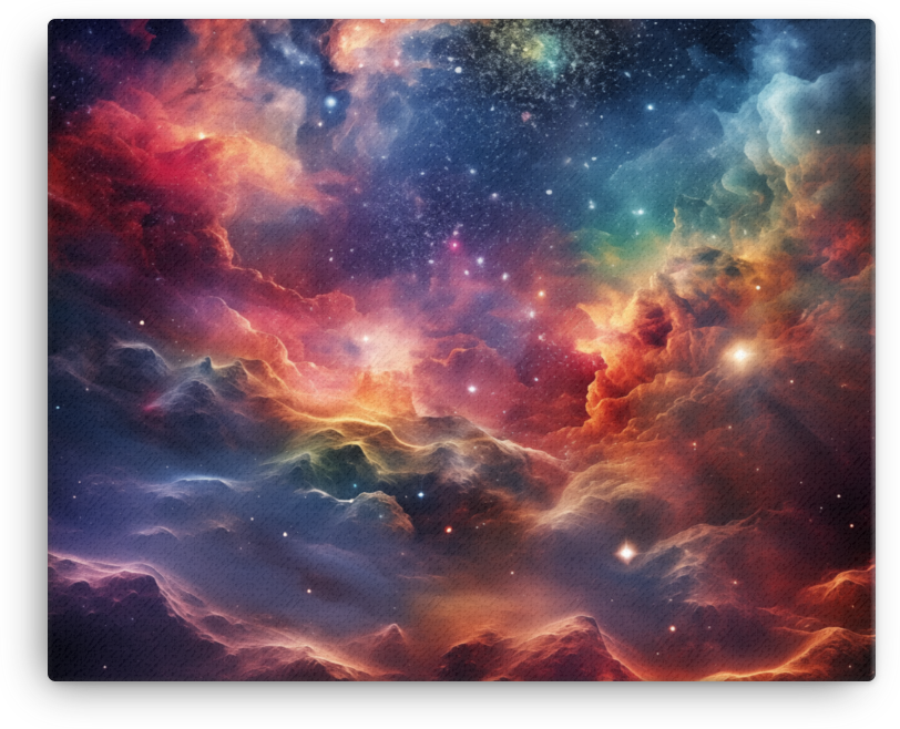 Celestial Nebula Symphony Canvas