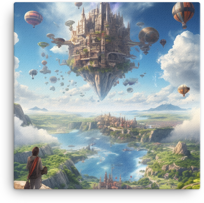 Floating Island Explorer Canvas