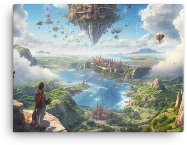 Floating Island Explorer Canvas