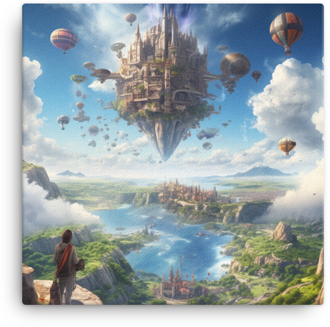 Floating Island Explorer Canvas