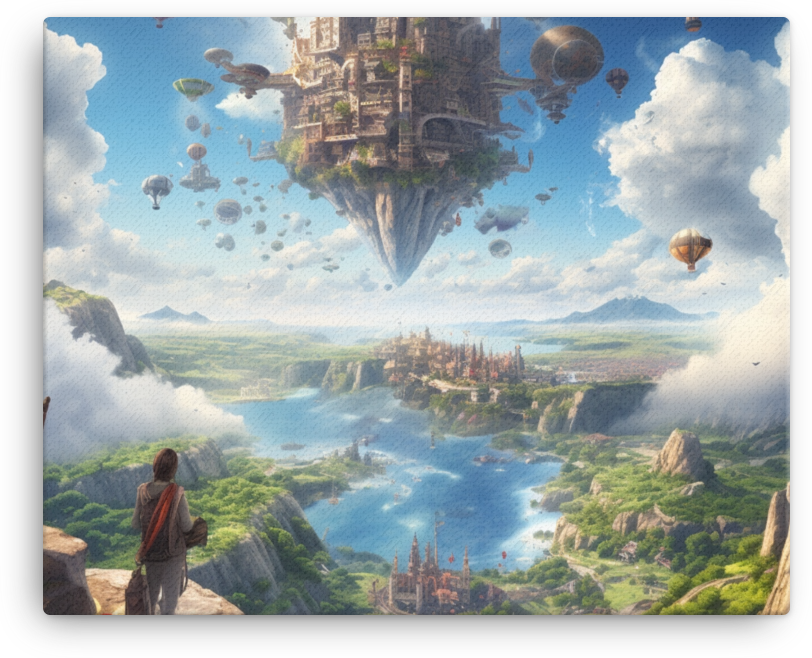 Floating Island Explorer Canvas