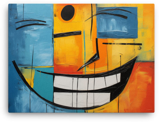 Geometric Joy Abstract Expression Canvas