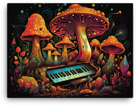 Harmonic Mushroom Melodies Canvas