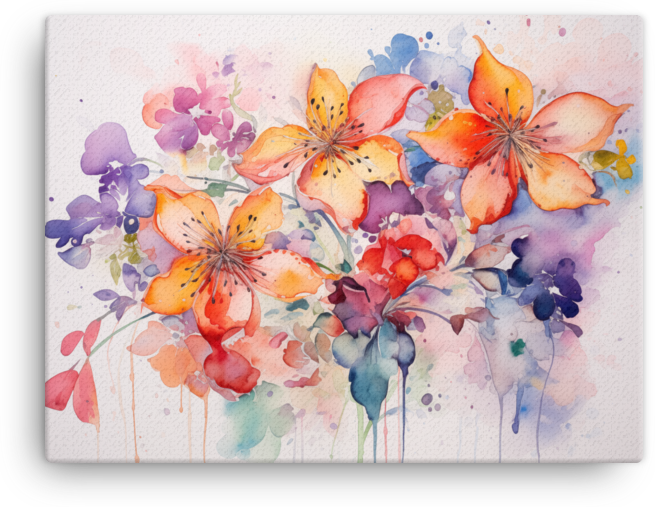 Impressionist Blossom Harmony Canvas Wall Art wall art