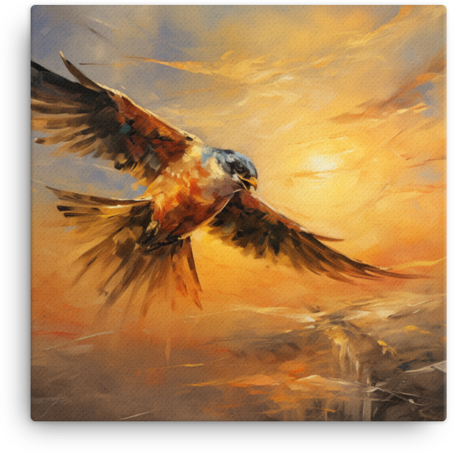 Majestic Bird Flight Canvas Wall Art