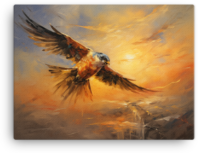 Majestic Bird Flight Canvas Wall Art