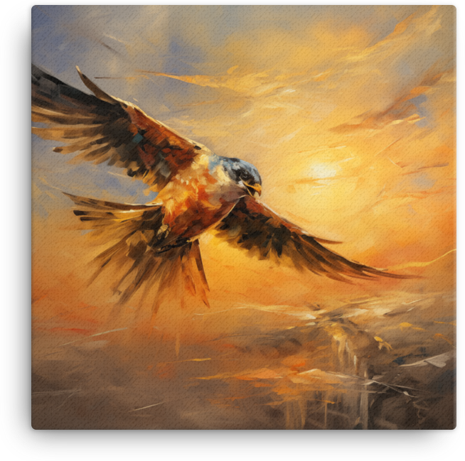 Majestic Bird Flight Canvas Wall Art