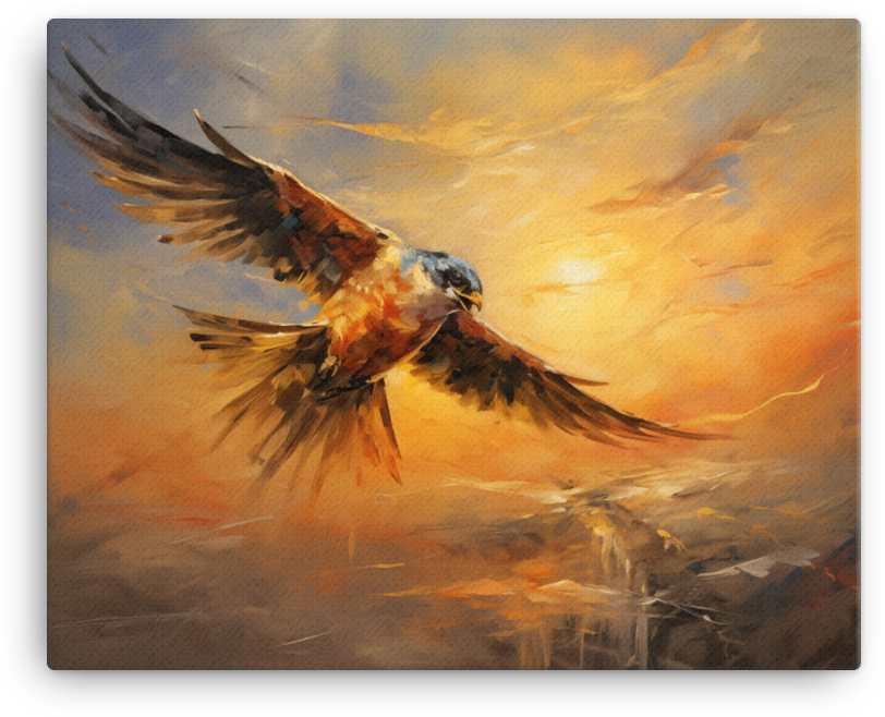 Majestic Bird Flight Canvas Wall Art