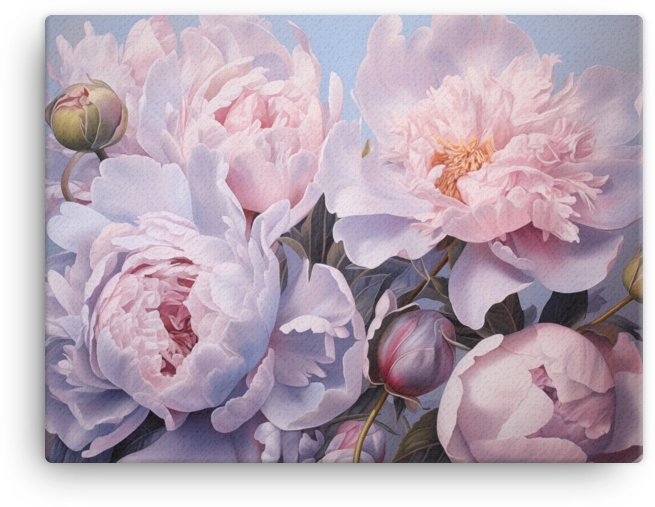 Pastel Peony Dream Canvas Wall Art wall art