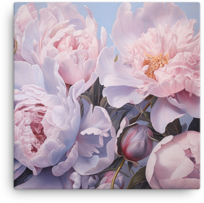 Pastel Peony Dream Canvas Wall Art wall art