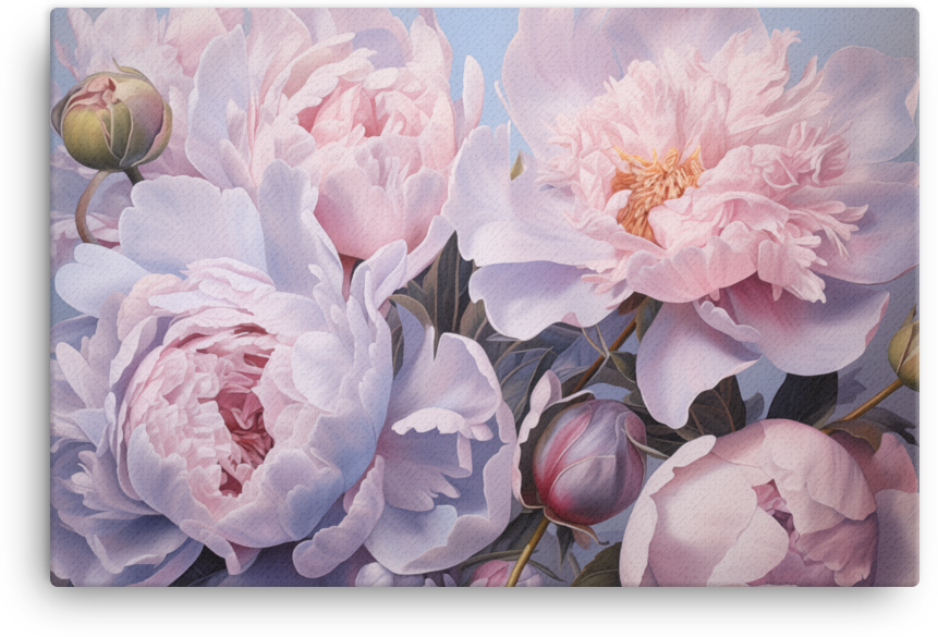 Pastel Peony Dream Canvas Wall Art wall art