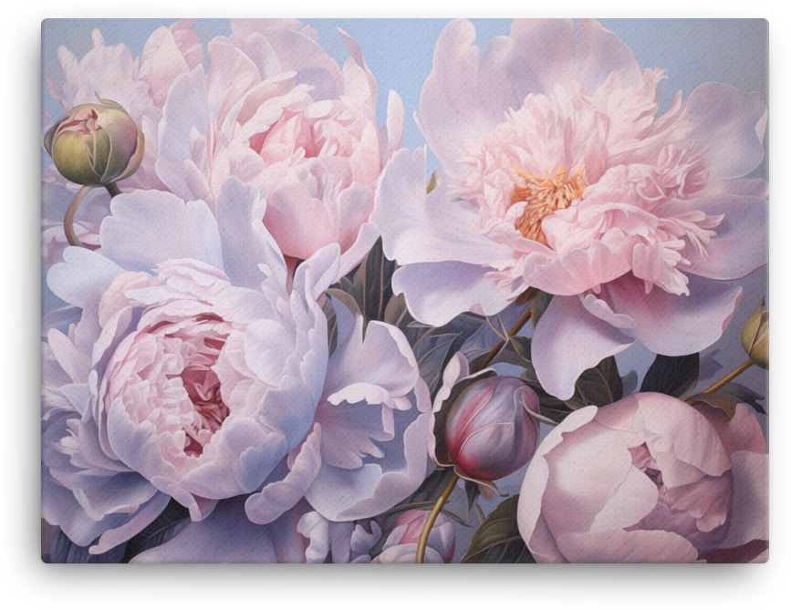 Pastel Peony Dream Canvas Wall Art wall art