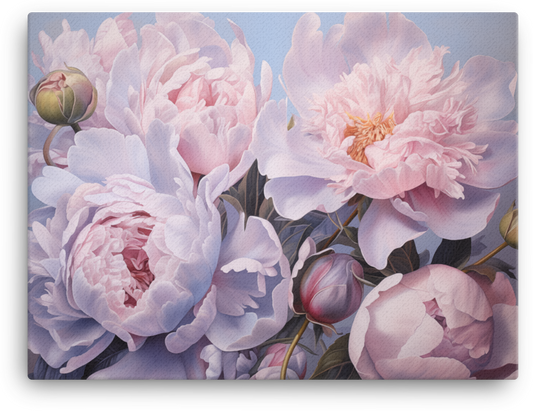 Pastel Peony Dream Canvas Wall Art wall art
