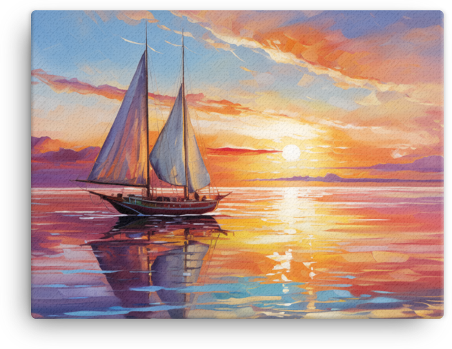 Sailing Into the Sunset Canvas