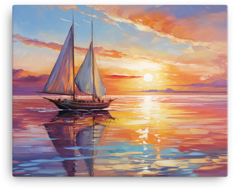 Sailing Into the Sunset Canvas