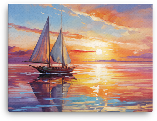 Sailing Into the Sunset Canvas