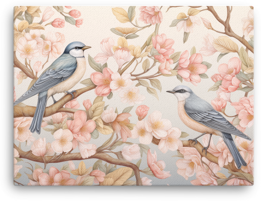 Springtime Serenade Canvas Wall Art