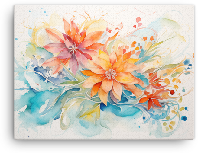 Sun-kissed Floral Whimsy Canvas Wall Art wall art