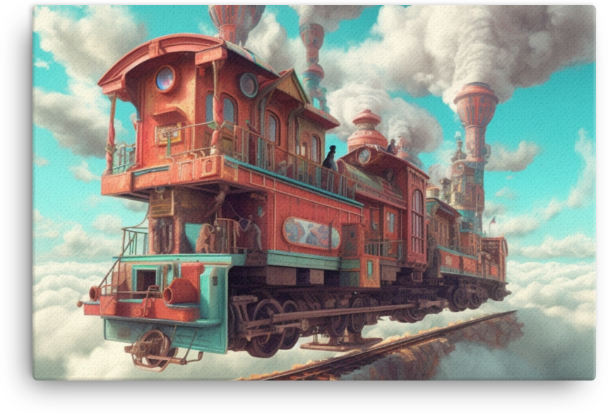 The Floating Locomotive Village Canvas