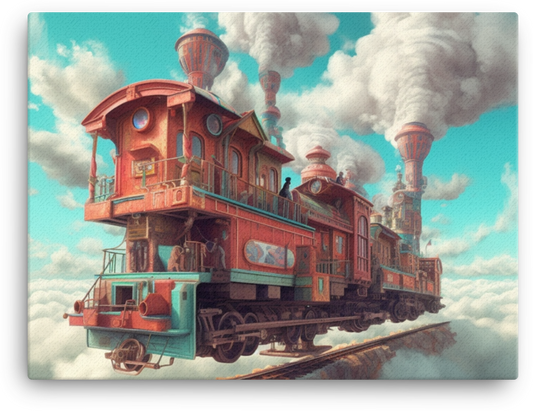 The Floating Locomotive Village Canvas