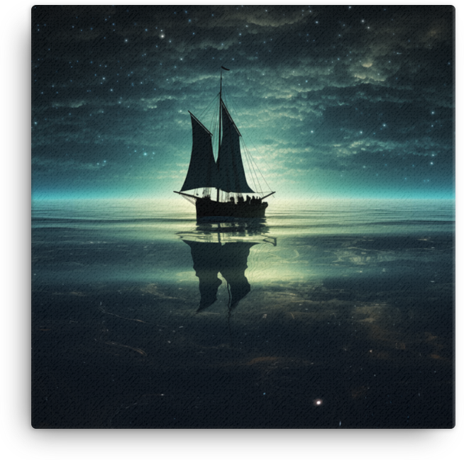 Tranquil Sea Reflection Canvas