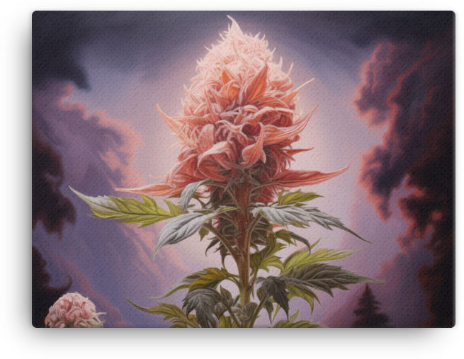 Twilight Bloom with Dramatic Sky Canvas