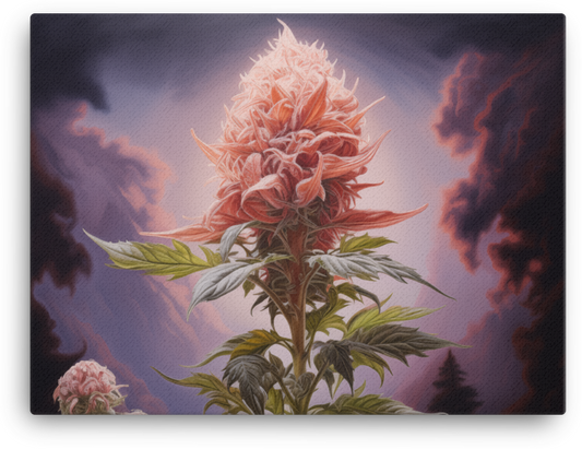 Twilight Bloom with Dramatic Sky Canvas