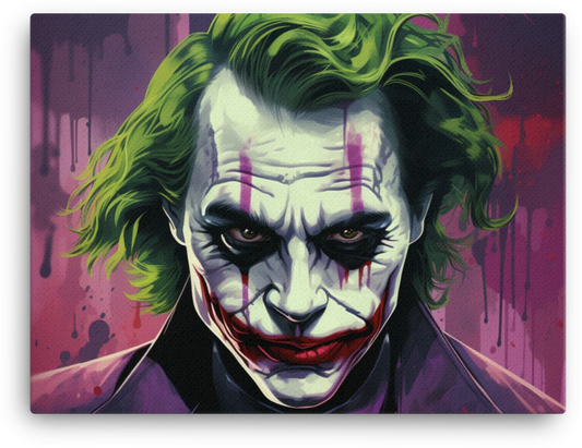 Twisted Joker Portrait Canvas