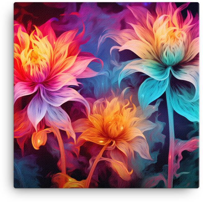 Vibrant Dahlia Whispers Canvas Wall Art wall art