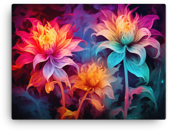 Vibrant Dahlia Whispers Canvas Wall Art wall art