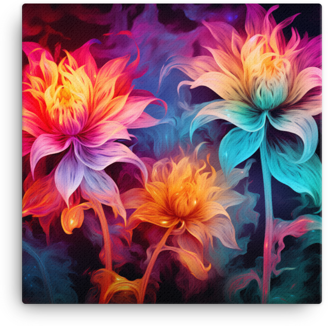 Vibrant Dahlia Whispers Canvas Wall Art wall art
