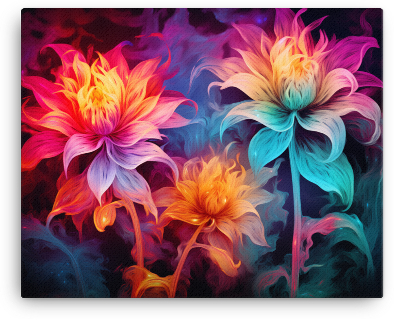 Vibrant Dahlia Whispers Canvas Wall Art wall art