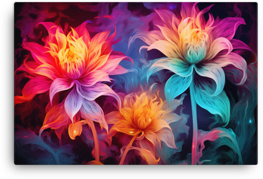 Vibrant Dahlia Whispers Canvas Wall Art wall art