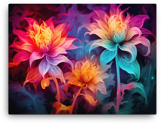 Vibrant Dahlia Whispers Canvas Wall Art wall art